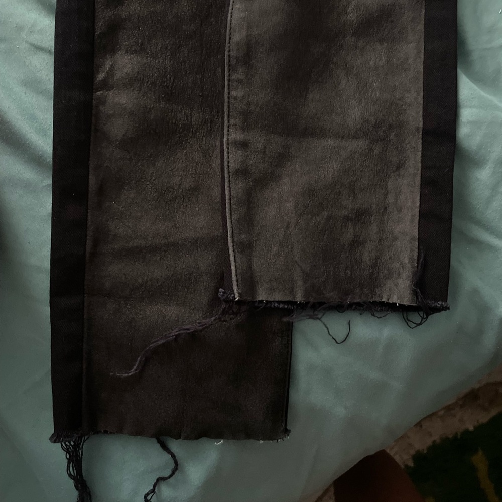 rag & bone leather/cotton pants